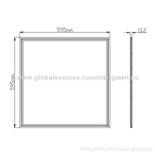 600*600mm 48W LED Panel Light with CE, RoHS, FCC Marks